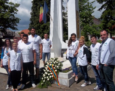 PMP, singurul partid prezent la „Ziua Europei” la monumentul din Baia Sprie
