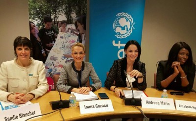 Maramureşeanca Ioana Pop Cazacu şi Andreea Marin apără drepturile femeilor de la tribuna ONU