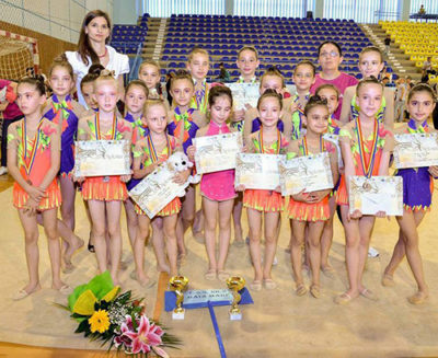 Fetele din Baia Mare pe podium la Campionatul Naţional Şcolar de gimnastică ritmică
