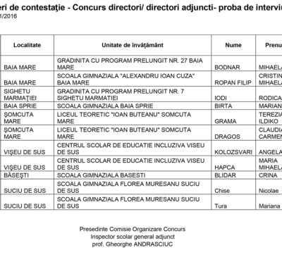 281 de contestații a concursului pentru directori de şcoli. CV-urile candidaților, la Corpul de Control al Ministerului