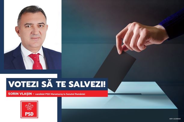 Sorin Vlașin: Votezi ca să te salvezi!- campanie lansată de PSD